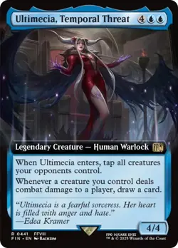 Ultimecia, Temporal Threat (Extended Art) [FINAL FANTASY] Magic MTG - Image 1