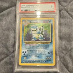 Pokemon TCG Blastoise Base Set 2/102 Holo Rare 100 HP Stage 2 Card 1999 - Image 1