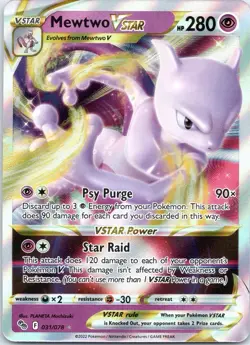Mewtwo VSTAR 031/078 Pokemon GO Holo - Image 1