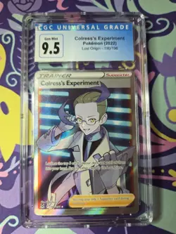 Pokemon TCG Sword & Shield Lost Origin Colress's Experiment 190 Full Art CGC 9.5 - Image 1
