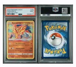 2020 Sword & Shield - Vivid Voltage Zamazenta Basic/Amazing Rare #102 PSA 9 Mint - Image 1