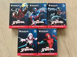 SDCC 2025 Magic The Gathering MTG Marvel Spider-Man Welcome Deck Complete Set - Image 1
