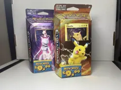 Pokemon TCG XY Evolutions Pikachu Power & Mewtwo Mayhem Theme Decks Art Set 820650801600 - Image 1
