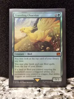 Final Fantasy MTG - Traveling Chocobo Mythic Foil (Near Mint) - Image 2