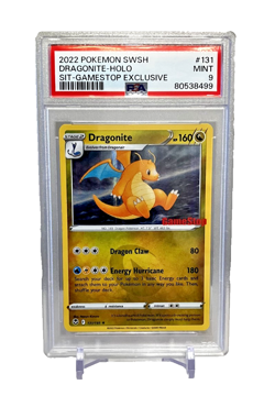 Pokemon Silver Tempest #131/195 Dragonite GameStop Exclusive PSA 9 - Image 1