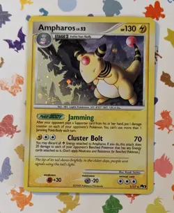 Pokemon TCG Ampharos 1/17 Pop Series 7 Holo English 2008 - Image 1