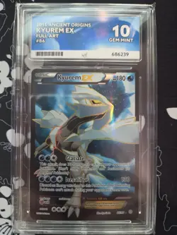 Kyurem ex 86/98 Ancient Origins Rare Holo Pokemon Card Ace 10 Gem Mint - Image 1