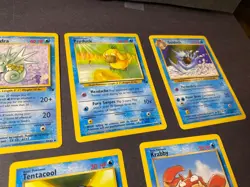 Pokemon Fossil Card Lot 7 cards-Uncommon Cards--Vintage 1999 Pokemon TCG - Image 3