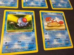 Pokemon Fossil Card Lot 7 cards-Uncommon Cards--Vintage 1999 Pokemon TCG - Image 4