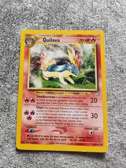 Quilava - Pokemon Card TCG #47/111 Neo Genesis Set WOTC Vintage 2000 LP Rare - Image 1