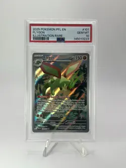 Pokemon Phantasmal Flames # 101 Flygon Illustration Rare PSA 10 Card GEM MINT - Image 1