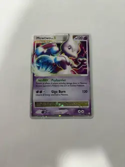 Pokemon Mewtwo TCG LV.X Holo Card 144/146 Legends Awakened - Image 1