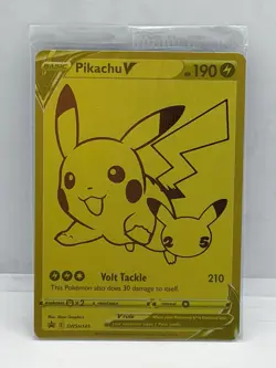 Pikachu V SWSH145 SWSH: Sword & Shield Promo Cards Holo Gold SEALED PROMO - Image 1