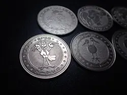 Pokemon Card Meiji Promo Battle Coin x7 Kangaskhan Lickitung etc #6249 - Image 2
