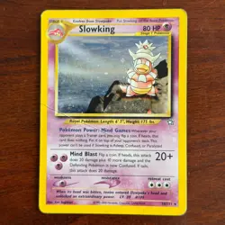 Slowking 14/111 Holo Rare Neo Genesis Pokemon Card DMG - Image 1