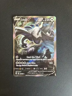 Lugia v Alternate Full Art Holo Rare Card 186/195 Sword & Shield Silver Tempest - Image 1