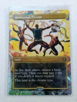 Multiverse Passage #206 (Regular) Borderless SPM Spider-Man MTG NM - Image 1