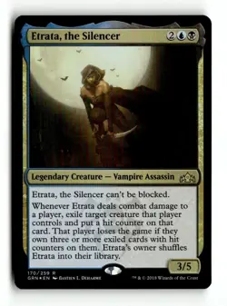 MTG | Etrata, the Silencer | GRN | Foil | Moderately Played| English - Image 1