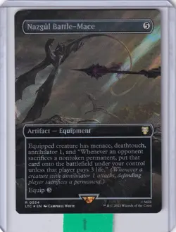 Nazgul Battle -Mace (Borderless) Surge FOIL * Lord of the Rings Commander MTG - Image 1
