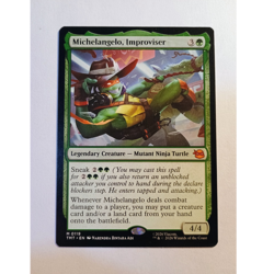 Michelangelo Improviser 0119 MTG Magic the Gathering Regular Mythic TMT NM - Image 1