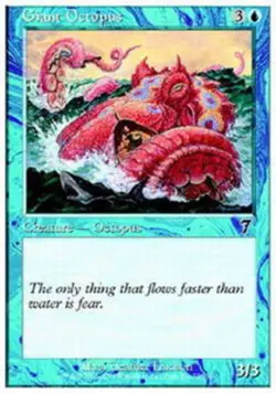 MTG Giant Octopus - Foil, Seventh Edition, Damaged, English - Image 1