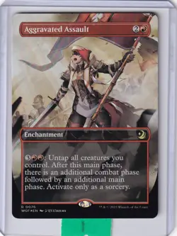 Aggravated Assault (#076) (Borderless) FOIL * Enchanting Tales - Variants MTG - Image 1