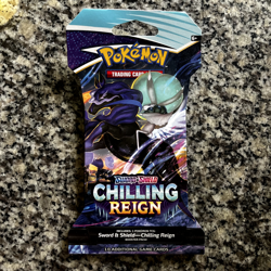 Pokemon Sword & Shield Chilling Reign Booster Pack - spectrier art 820650808470 - Image 1