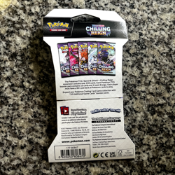 Pokemon Sword & Shield Chilling Reign Booster Pack - spectrier art 820650808470 - Image 2