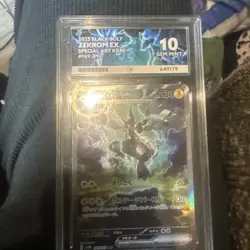 Ace 10 Gem Mint Zekrom EX 169/086 SAR SV11B Black Bolt Japanese Pokemon TCG - Image 1