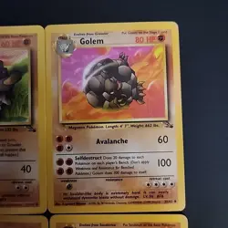 Pokemon TCG - 6 Card Fossil Set Lot Vintage 1999 WOTC Geodude Golem Sandshrew + - Image 4