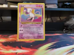 Pokemon Mew Black Star Promo WOTC Non Holo Heavily Played Vintage Card - Image 1