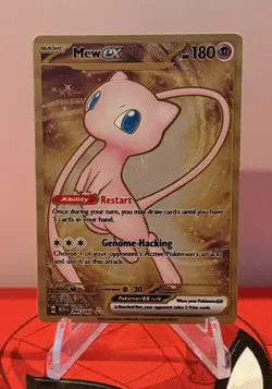 Pokemon TCG Mew EX Metal Gold NM 205/165 Scarlet & Violet 151 Promo Card - Image 1
