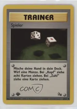 Gambler German 1st Ed. Pokemon Fossil #60 1999 - Image 1