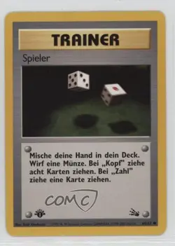 Gambler German 1st Ed. Pokemon Fossil #60 1999 - Image 1
