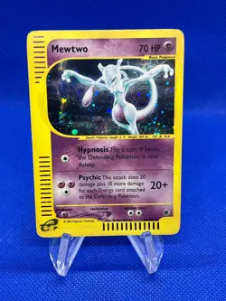 VTG Pokemon Expedition Mewtwo 020/165 Holo Rare E-Reader MP/INDENTIONS - Image 1