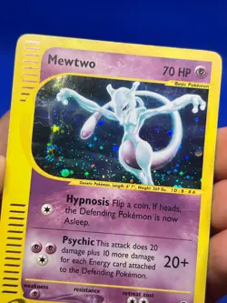 VTG Pokemon Expedition Mewtwo 020/165 Holo Rare E-Reader MP/INDENTIONS - Image 3