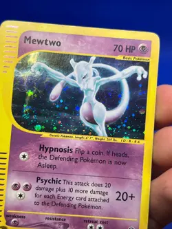 VTG Pokemon Expedition Mewtwo 020/165 Holo Rare E-Reader MP/INDENTIONS - Image 4