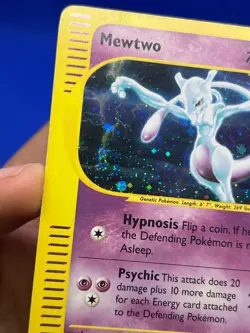 VTG Pokemon Expedition Mewtwo 020/165 Holo Rare E-Reader MP/INDENTIONS - Image 5