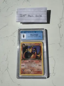 2000 Pokemon Dark Charizard - Team Rocket - 1st Edition 21/82 CGC Mint 9 - Image 1