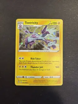 Pokemon TCG SWIRL Toxtricity Pokemon Promos 63/189 Holo Promo Cosmos Holo Rare - Image 1