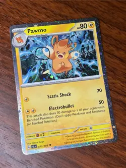 Pawmo 075/193 SWIRL COSMOS FOIL HOLO PROMO Pokemon English TCG - Image 1