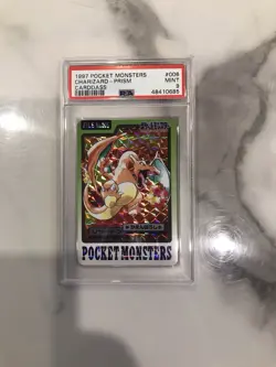 Pokemon 1997 Charizard Carddass Bandai Prism Japanese #006 PSA 9 - Image 1