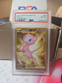 Pokemon Mew EX TCG 205/165Sv: Scarlet & Violet 151 Holo Hyper Rare Psa 8 - Image 1