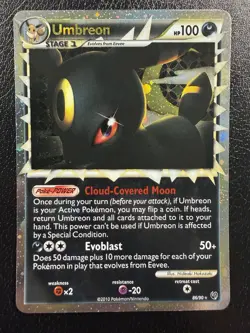 Pokemon Umbreon Prime 86/90 Ultra Rare Holo HGSS Undaunted LP/NM - Image 1