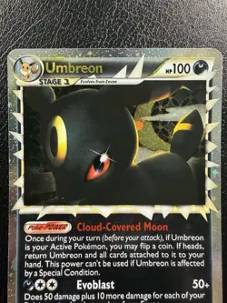 Pokemon Umbreon Prime 86/90 Ultra Rare Holo HGSS Undaunted LP/NM - Image 2