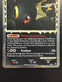 Pokemon Umbreon Prime 86/90 Ultra Rare Holo HGSS Undaunted LP/NM - Image 3