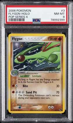 2006 POKEMON POP SERIES 4 #3 FLYGON-HOLO PSA 8 - Image 1