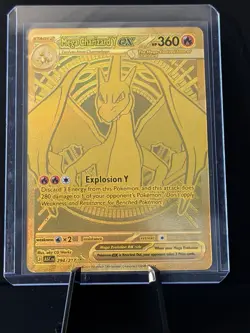 Mega Charizard Y EX 294/217 Gold Hyper Rare Ascended Heroes Pokemon TCG - Image 1