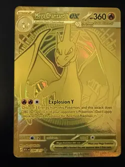 Mega Charizard Y EX 294/217 Gold Hyper Rare Ascended Heroes Pokemon TCG - Image 2