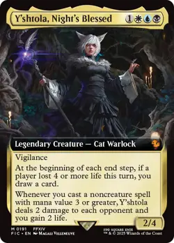 Y'shtola, Night's Blessed (Extended Art) [FINAL FANTASY Commander] Magic MTG - Image 1
